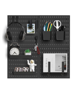 Kit Organizador de Pared Zestify - Tablero Perforado 30x30cm