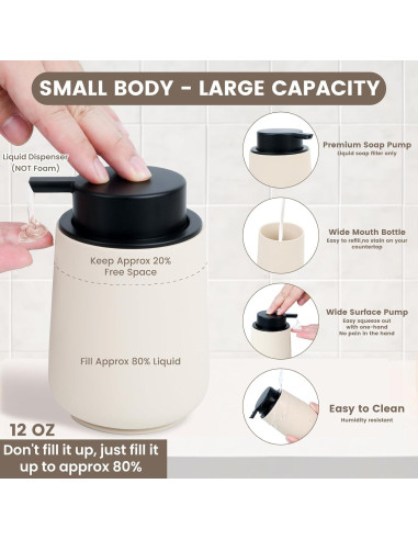 Juego de Accesorios de Baño Beige Deobath - 4 Piezas