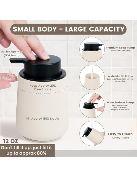 Juego de Accesorios de Baño Beige Deobath - 4 Piezas