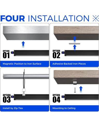 Barrina Barra de Luz Negra LED 10W 1FT - 2 Paquetes