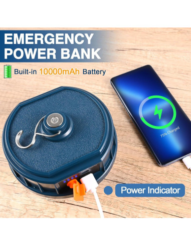 Linterna de Camping LED LaliBuBB 10000mAh Impermeable 4000LM