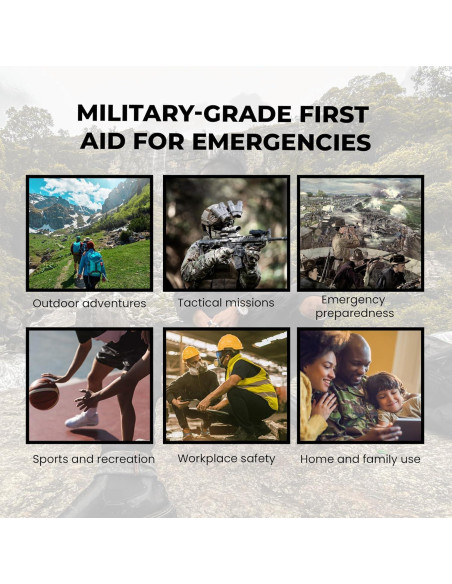 Kit de Primeros Auxilios IFAK HMZ Medical con Torniquete CAT Negro