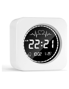Reloj Despertador Digital Betus Blanco Claro - Compacto y Silencioso