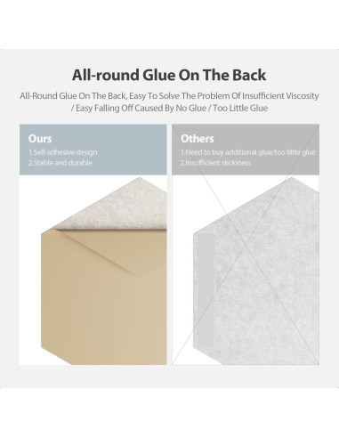 Paquete de 12 Paneles Acústicos Amantech Hexagonales Beige 30.48x26.02 cm