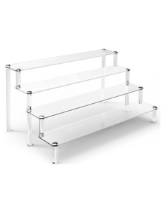 Soporte Acrílico de Exhibición ULENDIS 4 Niveles 40.6x31.5cm