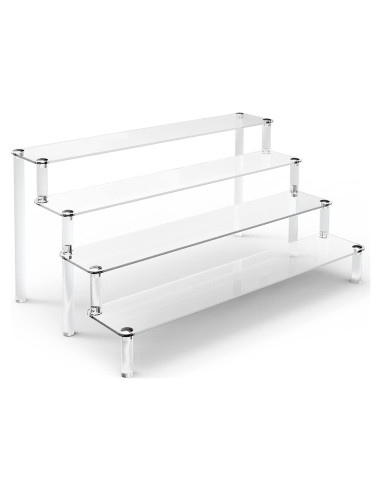 Soporte Acrílico de Exhibición ULENDIS 4 Niveles 40.6x31.5cm