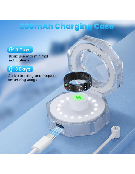 Anillo Inteligente de Salud Gwenland SR08 - Monitoreo Fitness