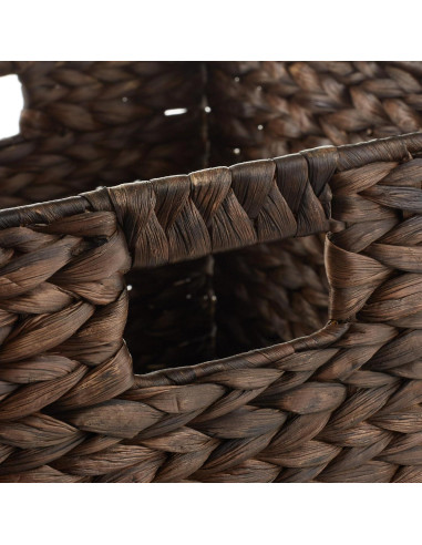 Set de 2 Cestas de Almacenamiento Casafield 30.48 cm Espresso