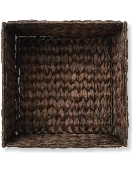 Set de 2 Cestas de Almacenamiento Casafield 30.48 cm Espresso