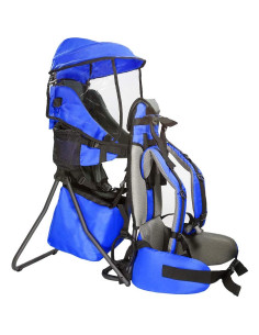 Mochila Portabebés ClevrPlus Azul para Senderismo, 15 kg 2