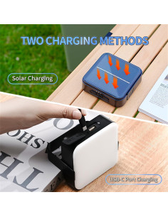 Linterna de Camping Solar SANBEN 1000LM 8000mAh IP65 Portátil 2