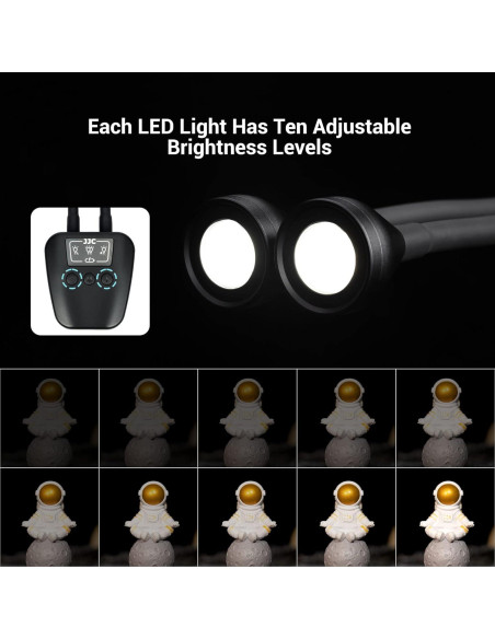 Luz Macro de Brazo JJC LED-ARM2 10 Niveles 5600K para Fotografía