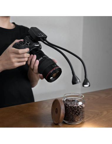 Luz Macro de Brazo JJC LED-ARM2 10 Niveles 5600K para Fotografía