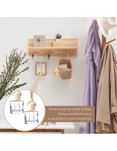 200 Botellas Difusoras de Vidrio BBTO 10ml con Tapa de Madera