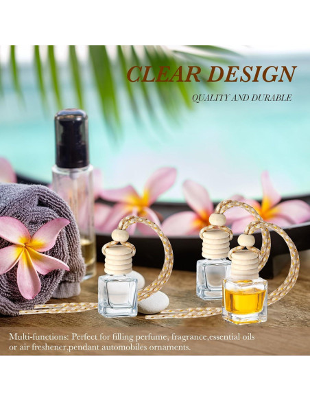 200 Botellas Difusoras de Vidrio BBTO 10ml con Tapa de Madera