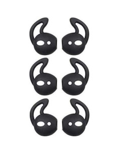 Cubiertas de Ganchos BLLQ para Auriculares Air Pods - 3 Pares Negros 2