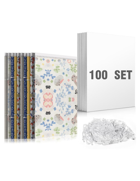 100 Tableros Organizadores de Tela XINGTS 26.7x19.1cm con Clips