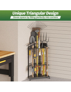 Organizador de Herramientas de Jardín Sttoraboks - Estante de Metal 34 Compartimentos 2