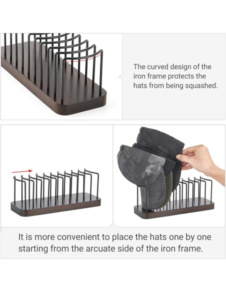 Organizador de Sombreros Mkono para 10 Gorras de Béisbol
