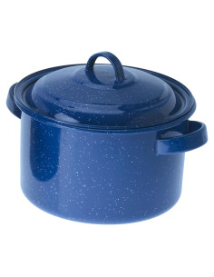 Olla de Esmalte GSI Outdoors 18626 4 Qt Azul para Cocina al Aire Libre