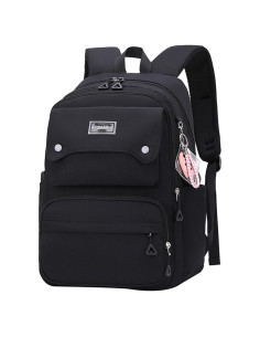 Mochila Escolar Casual JiaYou para Niñas 26L Negra