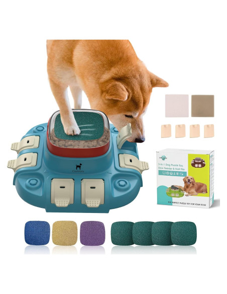 Juguete Interactivo para Perros ClariVora 3 en 1 Azul