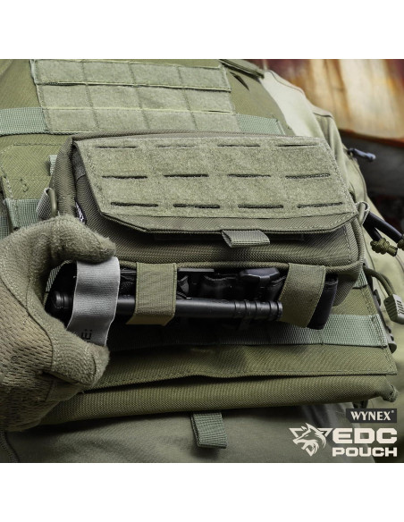 Bolsa Administrativa Molle Táctica WYNEX Verde Militar EDC