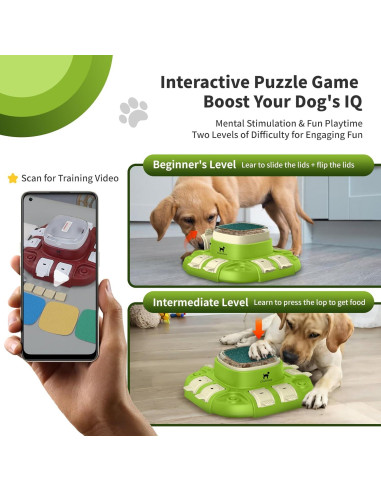 Juguete Interactivo para Perros ClariVora 3 en 1 Azul