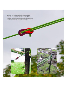 Cuerdas de Tensión Nylon Reflectante Takelablaze 4mm 8 Unidades 2