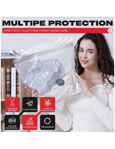 Bolsas de Sellado al Vacío HOMOH - 9 Piezas con Bomba Eléctrica