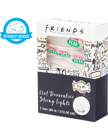 Luces de Cuerda LED Silver Buffalo Friends Central Perk 2.13m