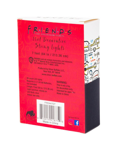 Luces de Cuerda LED Silver Buffalo Friends Central Perk 2.13m