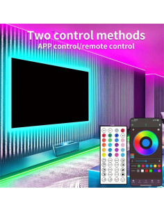 Luces de Neón LED 10M RGB IP67 con Control Remoto y App 2