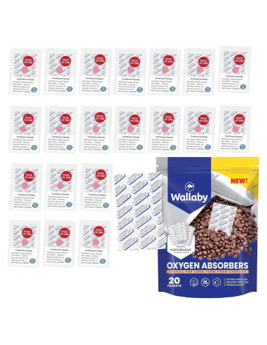 Absorbentes de Oxígeno Wallaby 2000cc - 20 Unidades Selladas