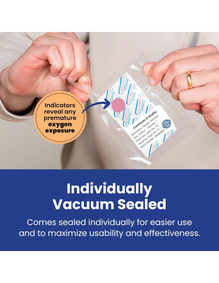 Absorbentes de Oxígeno Wallaby 2000cc - 20 Unidades Selladas