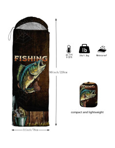 Saco de Dormir Nttopship 3 Estaciones 80x230 cm Impermeable 2