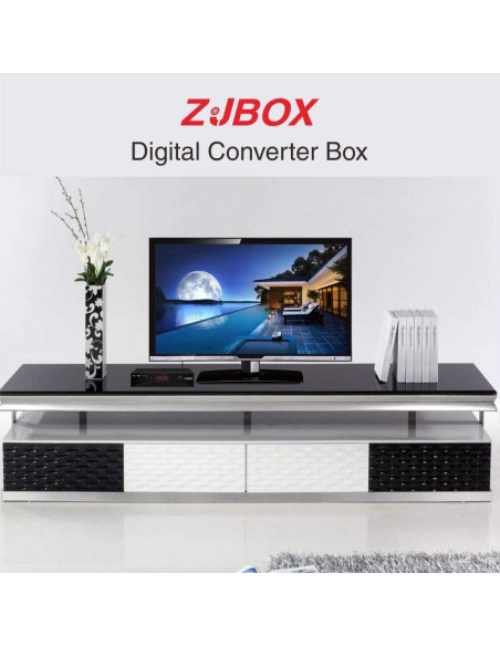 Caja Convertidora de TV Digital ZJBOX ATSC Full HD 1080p