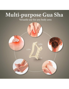 Gua Sha Cerámico TADA Belleza Natural para Cara y Cuerpo 2