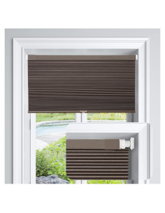 Cortinas Celulares Opacas LazBlinds 50.8x162.6 cm Café Oscuro