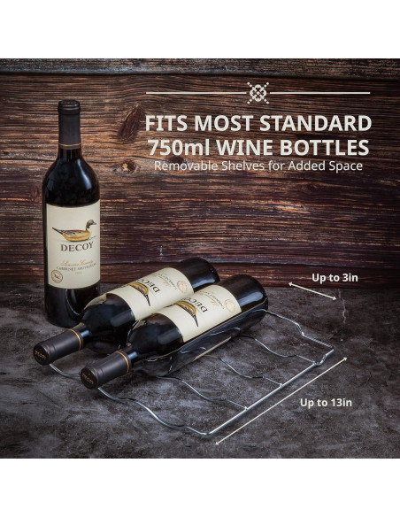 Enfriador de Vino Ivation 18 Botellas Independiente Negro