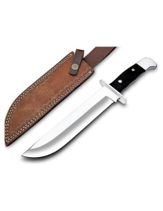 Cuchillo Bowie WARIVO 33 cm Acero D2 Hoja Fija con Funda