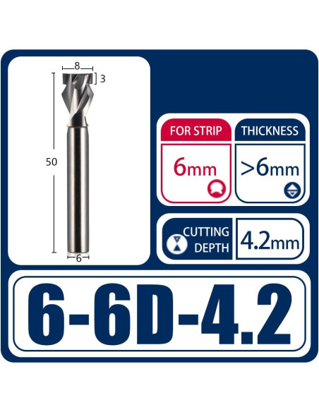 Cortador CNC Neon Hozly 6mm Carburo de Tungsteno