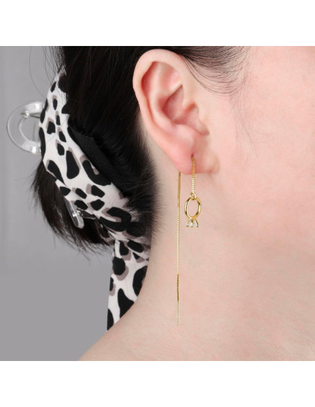 Cadena de Soporte para Auriculares Inalámbricos Aomufid - Anillo Dorado