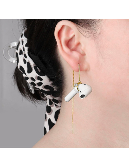 Cadena de Soporte para Auriculares Inalámbricos Aomufid - Anillo Dorado