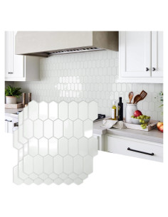 Azulejos Peel and Stick Vamos Azulejo Hexagonales 10 Hojas