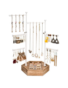 Soporte Organizador de Joyería Emfogo 6 Niveles Ajustable