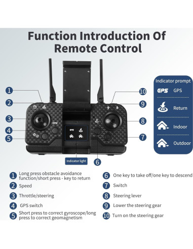 Drone GPS 4K Awaiymi Plegable con 2 Baterías y Cámara