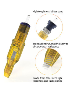 Agujas de Cartucho 1RL YILONG 20pcs 0.35mm para Tatuaje 2