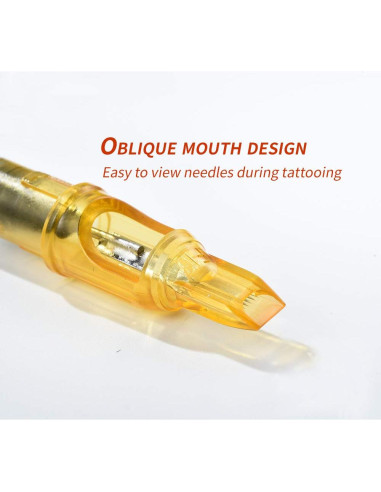 Agujas de Cartucho 1RL YILONG 20pcs 0.35mm para Tatuaje