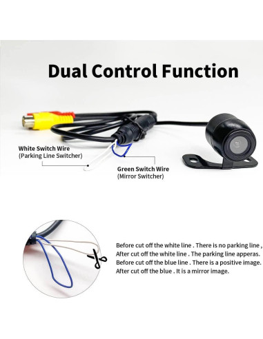 Cámara de Reversa Automática PTOHYU HD a Prueba de Agua